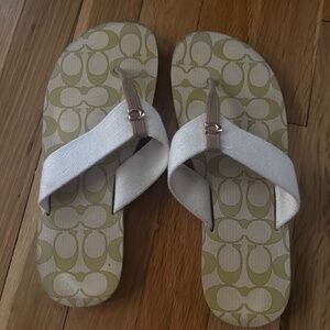Coach flip flops